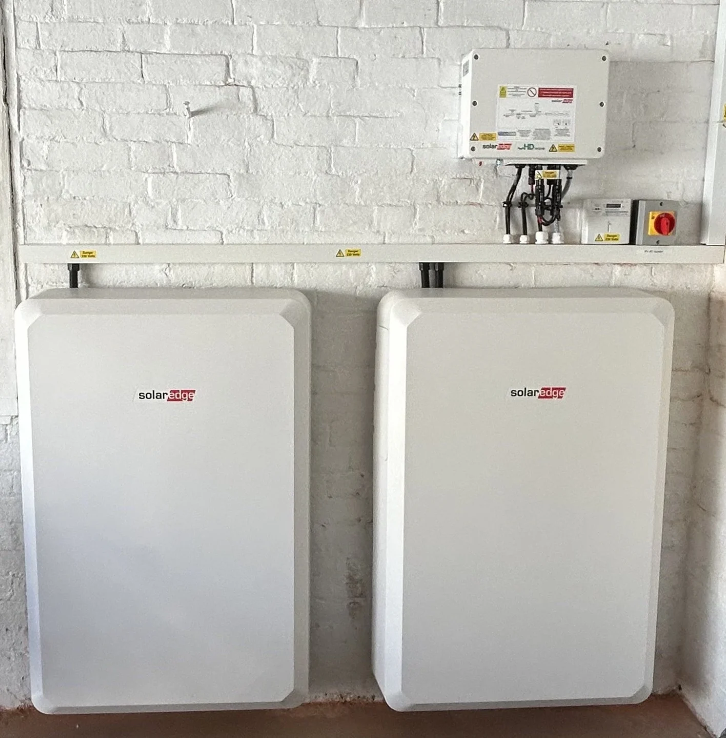 Two solar panel batteries