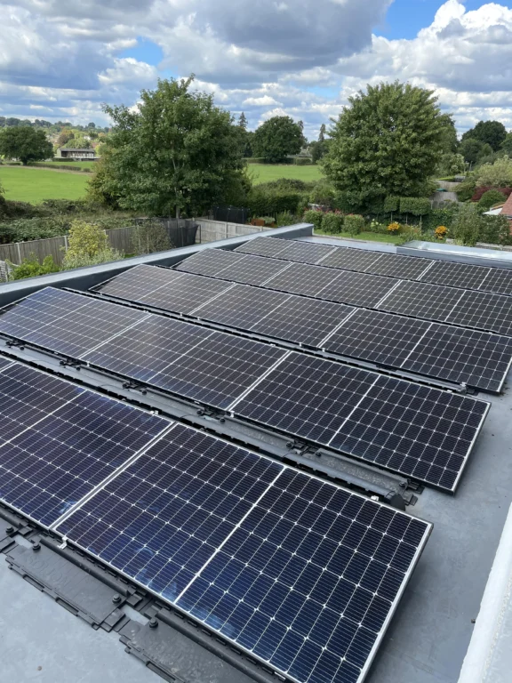 Solion Flat Roof Installation