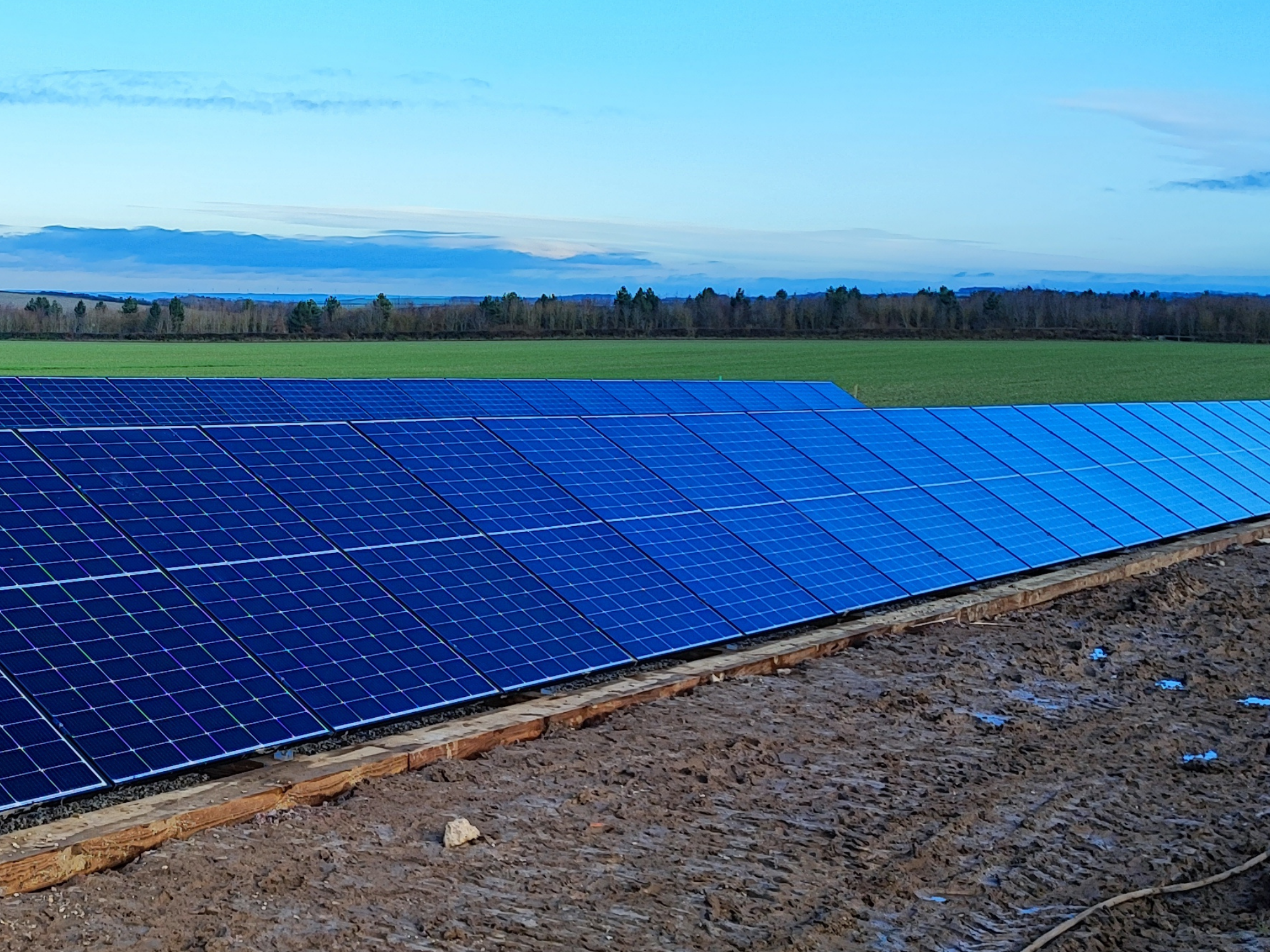 Ground mounted solar panels